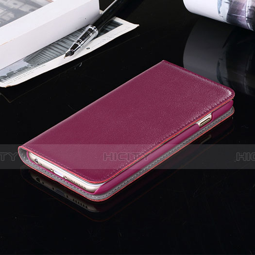 Cover Portafoglio In Pelle con Supporto per Apple iPhone 6 Plus Viola