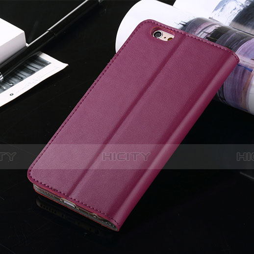 Cover Portafoglio In Pelle con Supporto per Apple iPhone 6 Viola