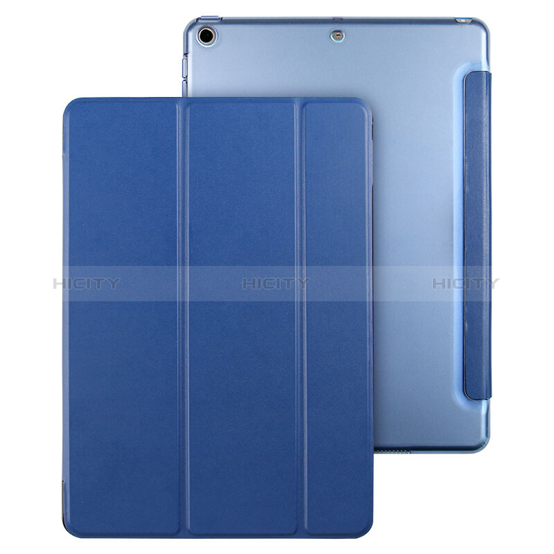 Cover Portafoglio In Pelle con Supporto per Apple New iPad 9.7 (2018) Blu