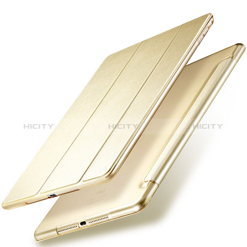 Cover Portafoglio In Pelle con Supporto per Apple New iPad 9.7 (2018) Oro