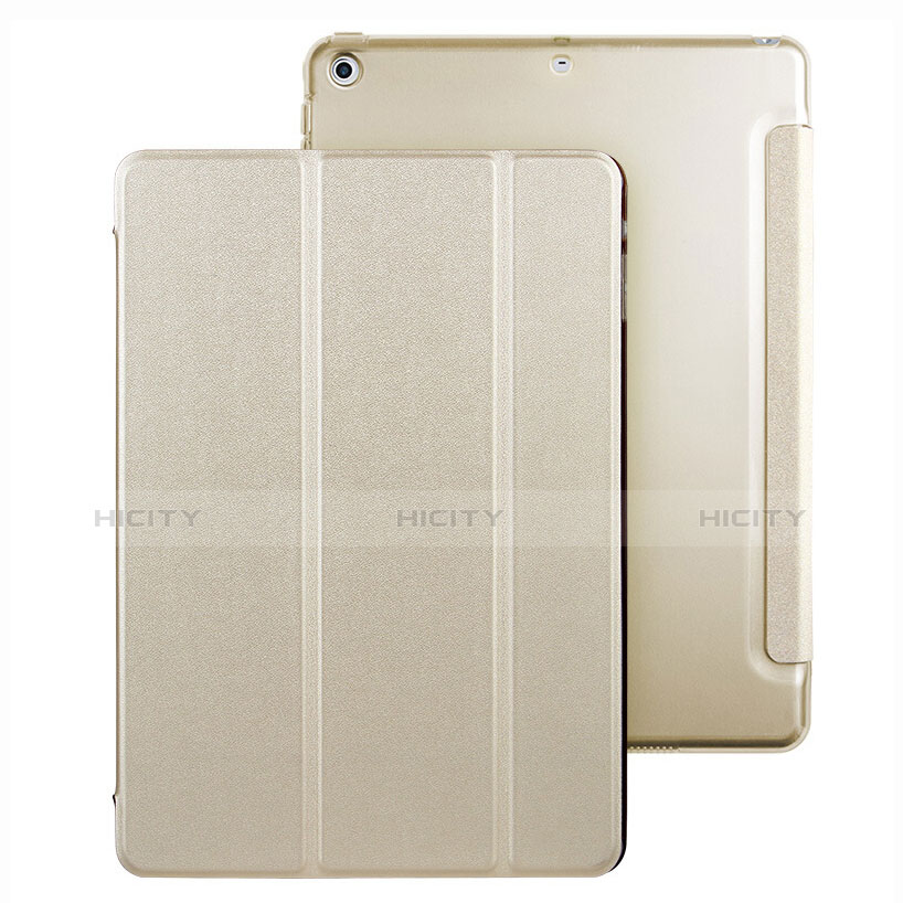 Cover Portafoglio In Pelle con Supporto per Apple New iPad Pro 9.7 (2017) Oro