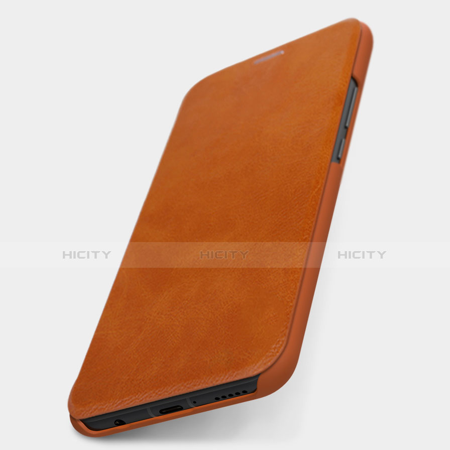 Cover Portafoglio In Pelle con Supporto per Huawei Maimang 7 Marrone