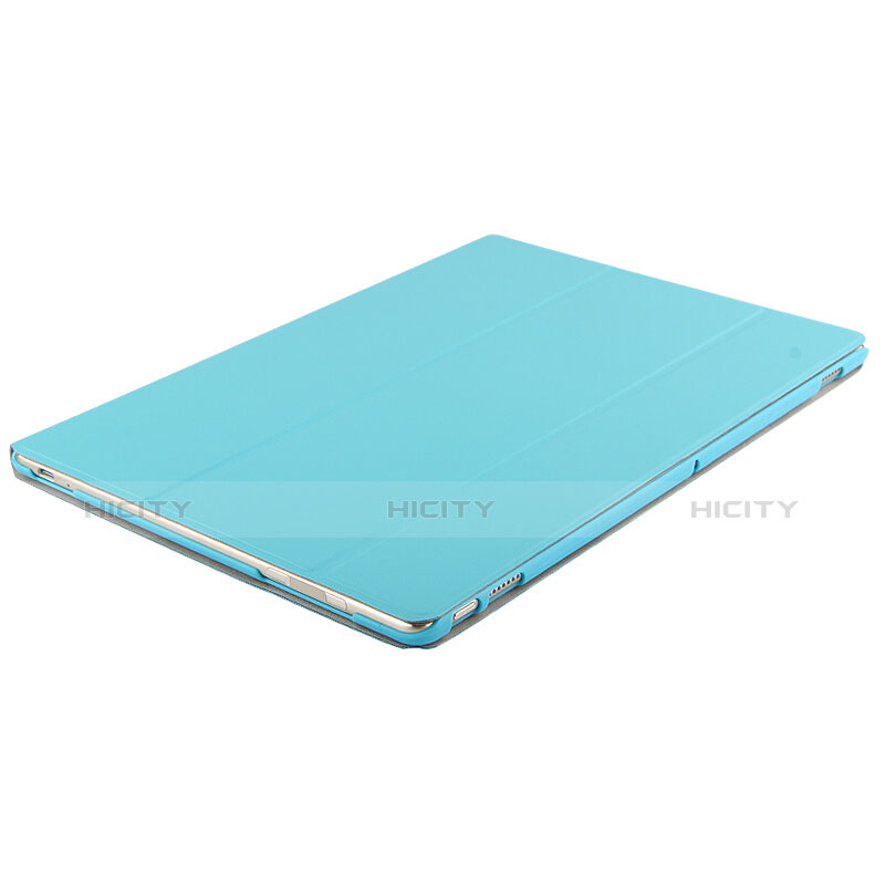 Cover Portafoglio In Pelle con Supporto per Huawei MateBook HZ-W09 Blu