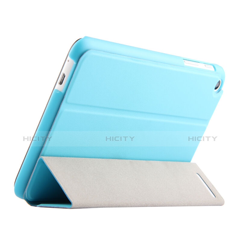 Cover Portafoglio In Pelle con Supporto per Huawei Mediapad T1 7.0 T1-701 T1-701U Cielo Blu