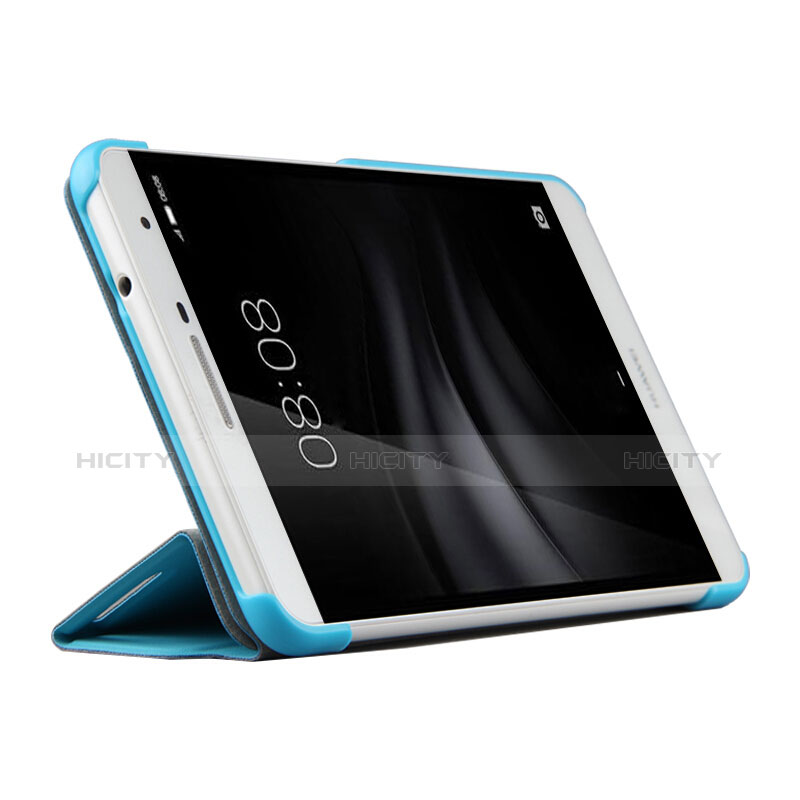 Cover Portafoglio In Pelle con Supporto per Huawei MediaPad T2 Pro 7.0 PLE-703L Cielo Blu