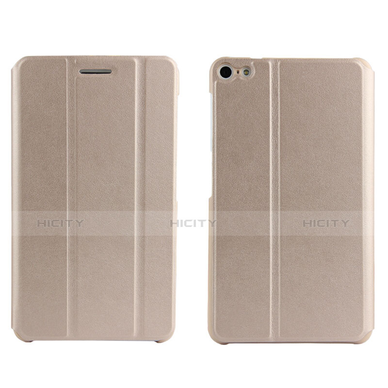 Cover Portafoglio In Pelle con Supporto per Huawei MediaPad T2 Pro 7.0 PLE-703L Oro