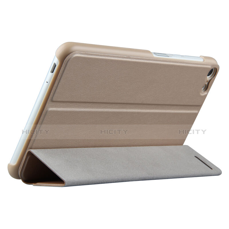 Cover Portafoglio In Pelle con Supporto per Huawei MediaPad T2 Pro 7.0 PLE-703L Oro