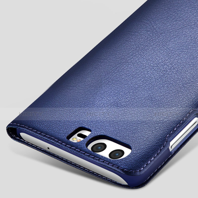 Cover Portafoglio In Pelle con Supporto per Huawei P10 Blu