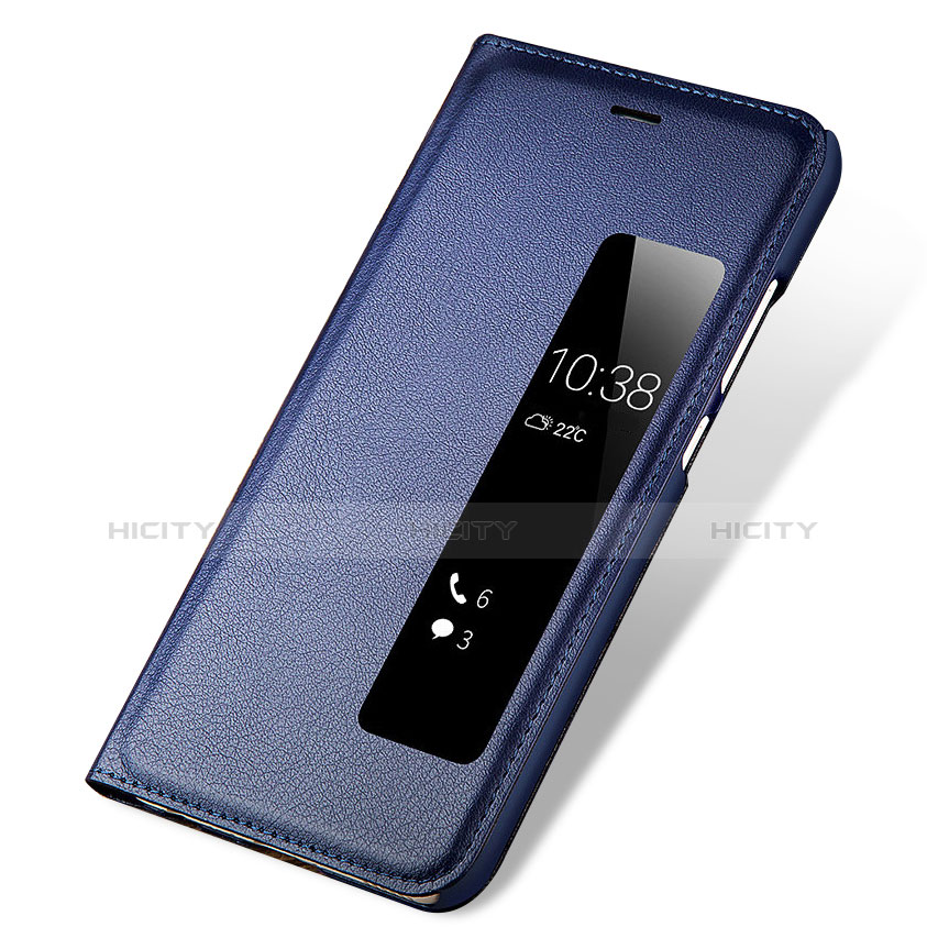 Cover Portafoglio In Pelle con Supporto per Huawei P10 Blu