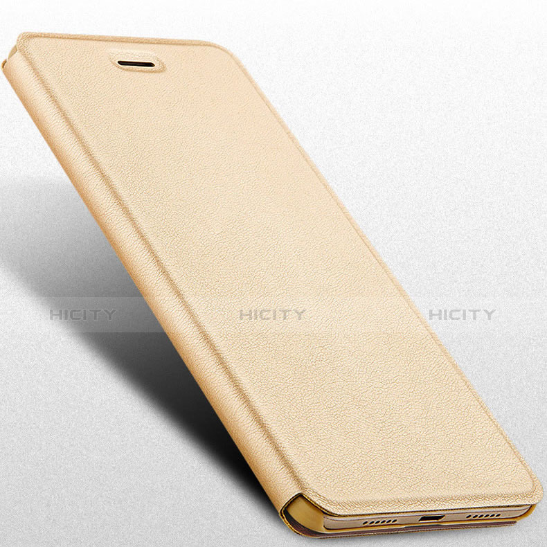 Cover Portafoglio In Pelle con Supporto per Huawei P8 Lite (2017) Oro