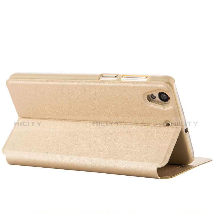 Cover Portafoglio In Pelle con Supporto per Huawei Y6 II 5 5 Oro