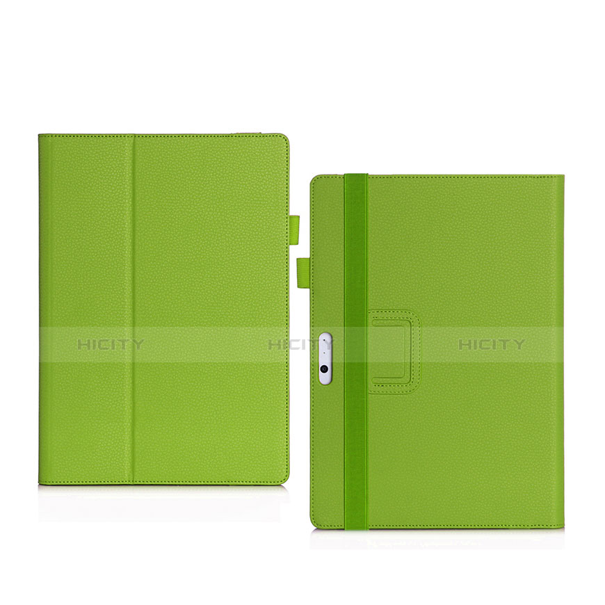 Cover Portafoglio In Pelle con Supporto per Microsoft Surface Pro 4 Verde