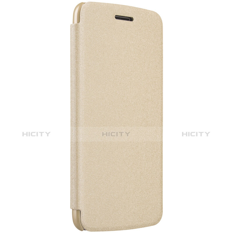 Cover Portafoglio In Pelle con Supporto per Motorola Moto G5 Plus Oro