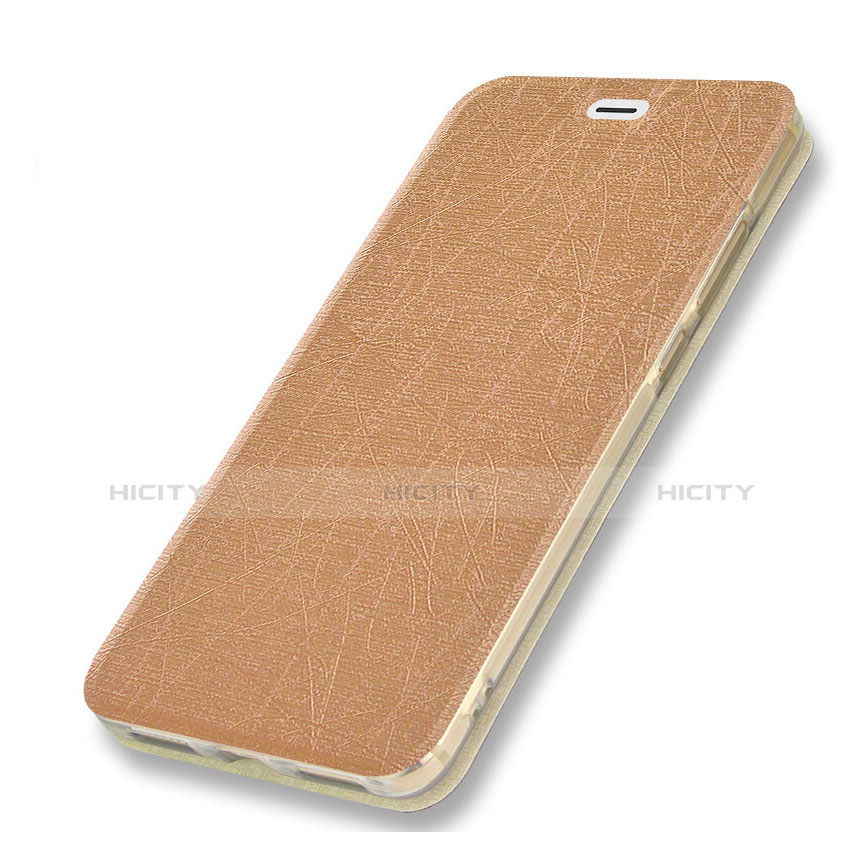 Cover Portafoglio In Pelle con Supporto per Samsung Galaxy A5 (2018) A530F Oro