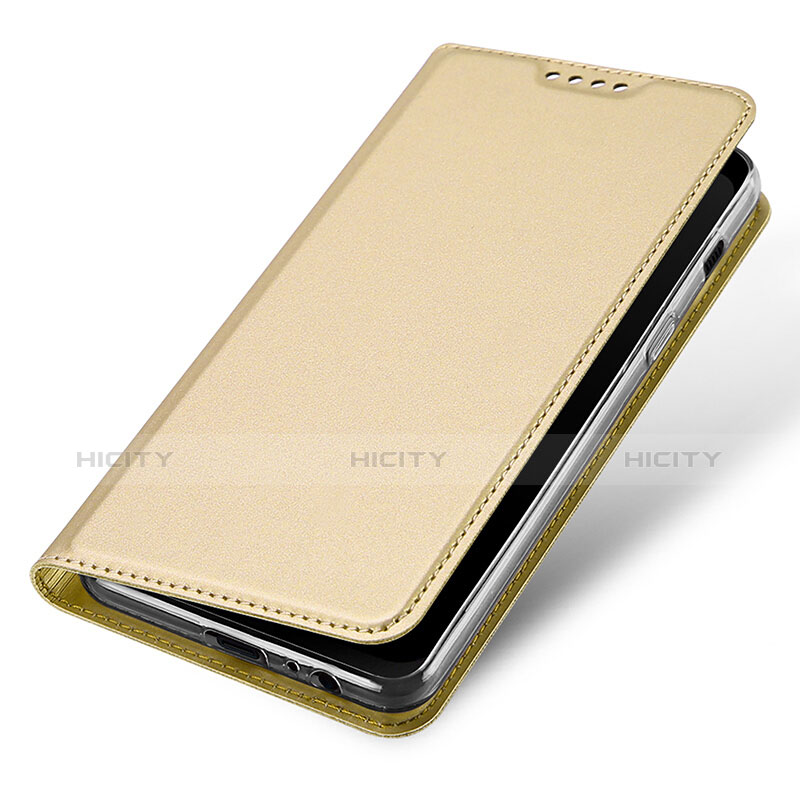 Cover Portafoglio In Pelle con Supporto per Samsung Galaxy A8 (2018) Duos A530F Oro