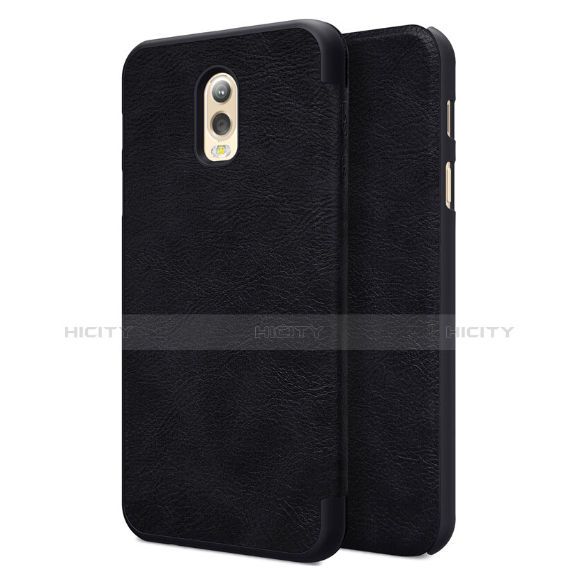 Cover Portafoglio In Pelle con Supporto per Samsung Galaxy C8 C710F Nero