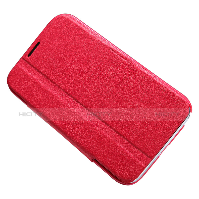 Cover Portafoglio In Pelle con Supporto per Samsung Galaxy Note 2 N7100 N7105 Rosso