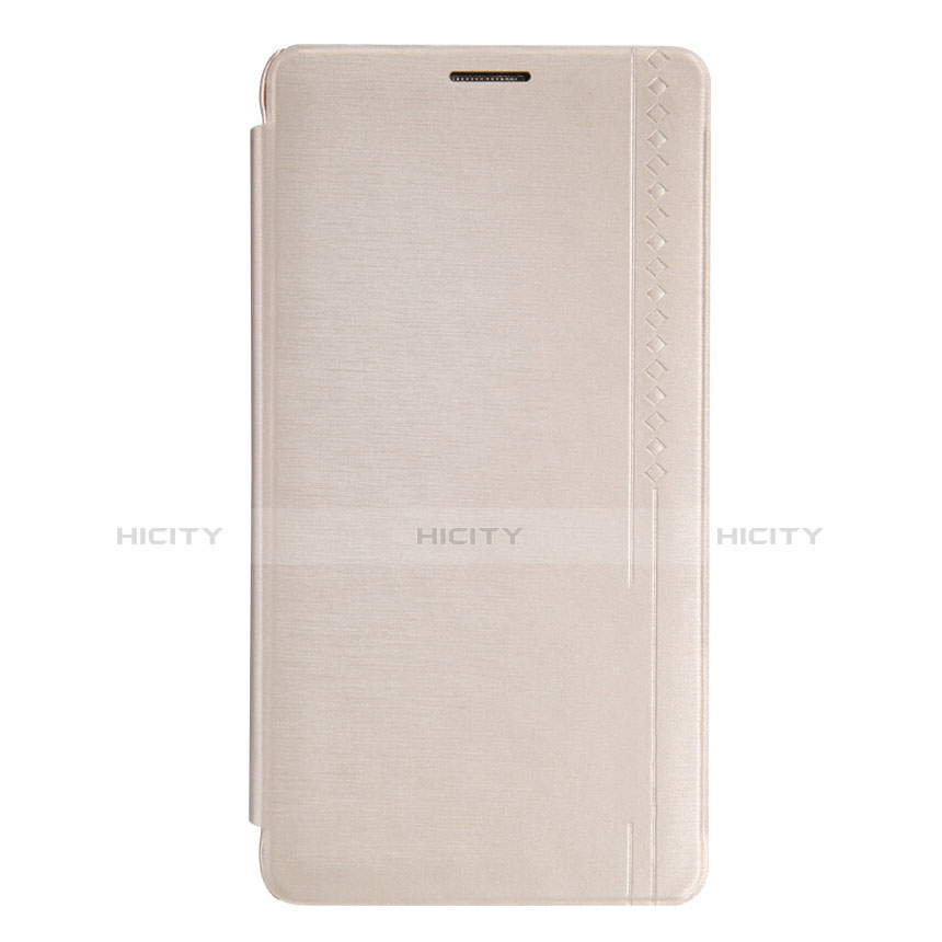 Cover Portafoglio In Pelle con Supporto per Samsung Galaxy Note 4 SM-N910F Oro