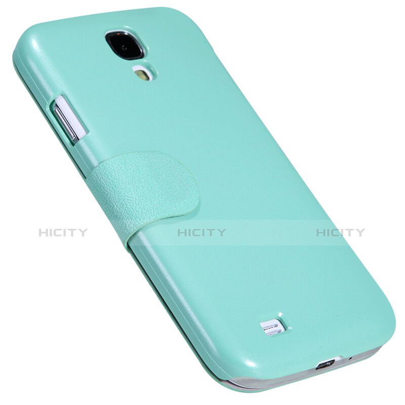 Cover Portafoglio In Pelle con Supporto per Samsung Galaxy S4 i9500 i9505 Verde