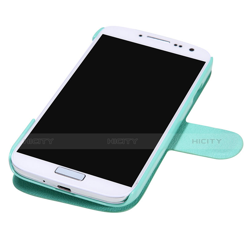 Cover Portafoglio In Pelle con Supporto per Samsung Galaxy S4 i9500 i9505 Verde
