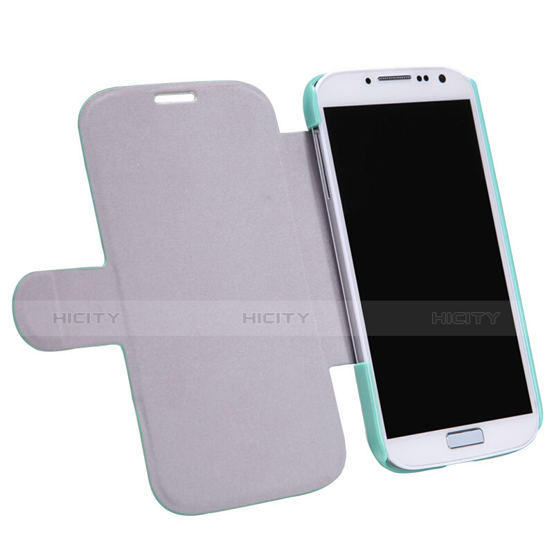 Cover Portafoglio In Pelle con Supporto per Samsung Galaxy S4 IV Advance i9500 Verde