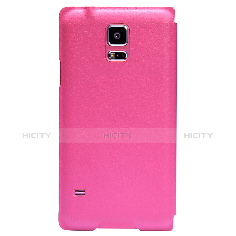 Cover Portafoglio In Pelle con Supporto per Samsung Galaxy S5 Duos Plus Rosa Caldo