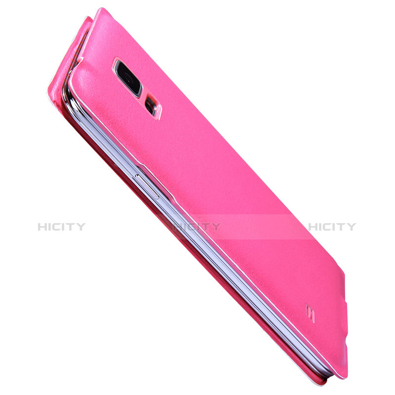 Cover Portafoglio In Pelle con Supporto per Samsung Galaxy S5 Duos Plus Rosa Caldo