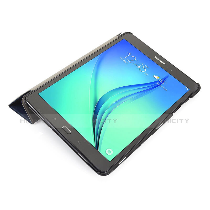 Cover Portafoglio In Pelle con Supporto per Samsung Galaxy Tab S2 8.0 SM-T710 SM-T715 Nero