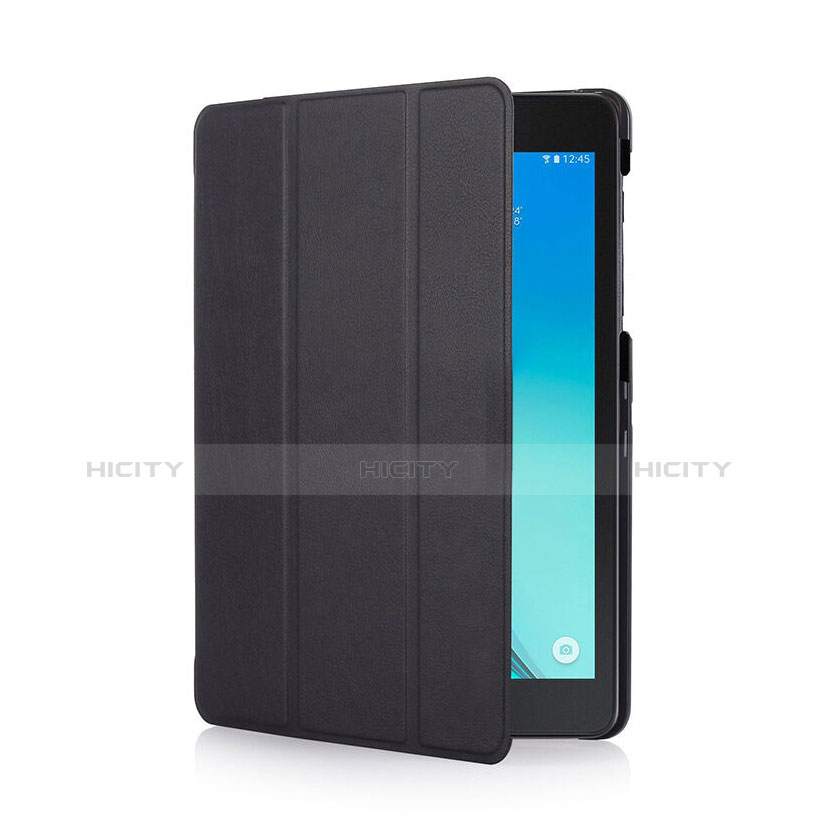 Cover Portafoglio In Pelle con Supporto per Samsung Galaxy Tab S2 8.0 SM-T710 SM-T715 Nero