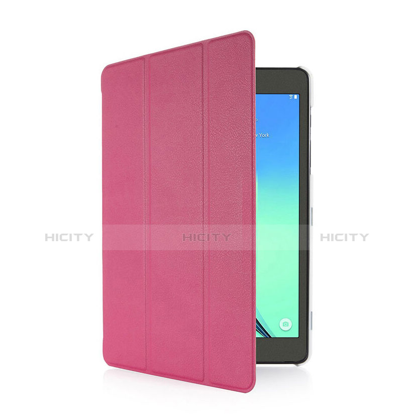 Cover Portafoglio In Pelle con Supporto per Samsung Galaxy Tab S2 8.0 SM-T710 SM-T715 Rosa