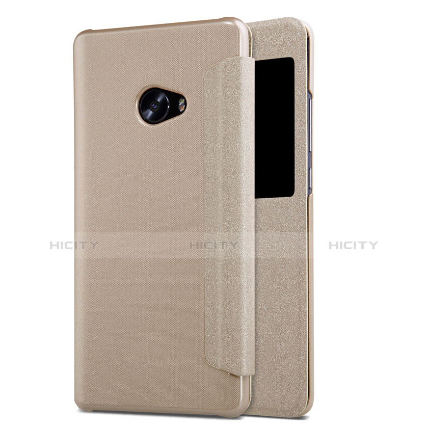 Cover Portafoglio In Pelle con Supporto per Xiaomi Mi Note 2 Oro