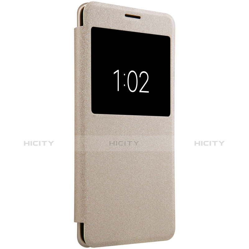 Cover Portafoglio In Pelle con Supporto per Xiaomi Mi Note 2 Oro