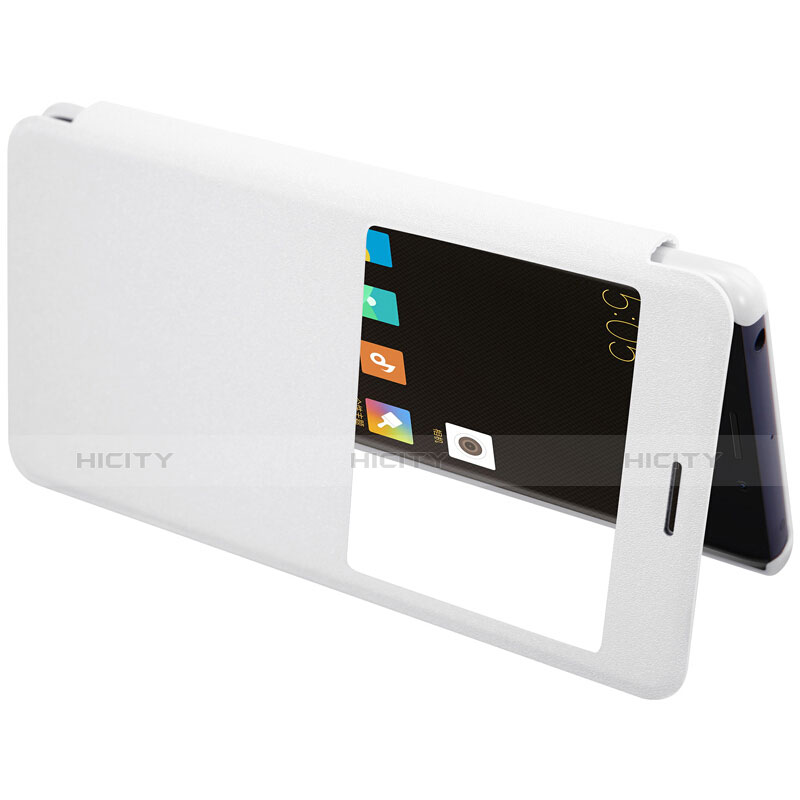 Cover Portafoglio In Pelle con Supporto per Xiaomi Mi Note 2 Special Edition Bianco