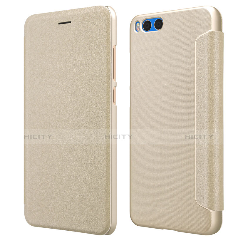 Cover Portafoglio In Pelle con Supporto per Xiaomi Mi Note 3 Oro