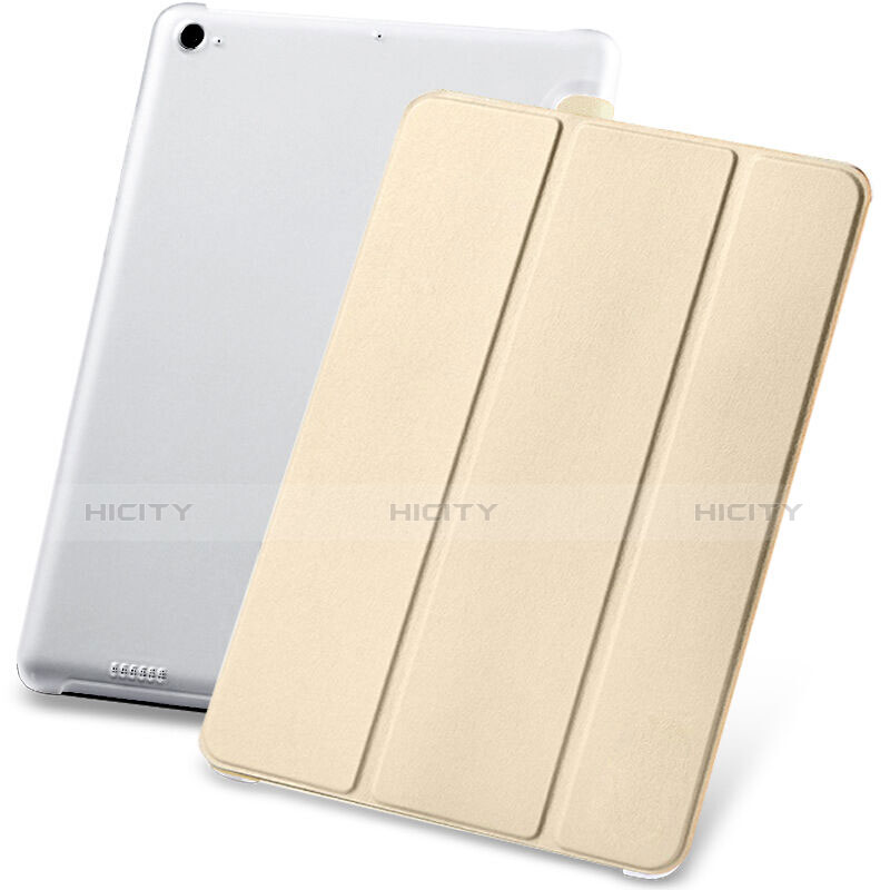 Cover Portafoglio In Pelle con Supporto per Xiaomi Mi Pad 2 Oro