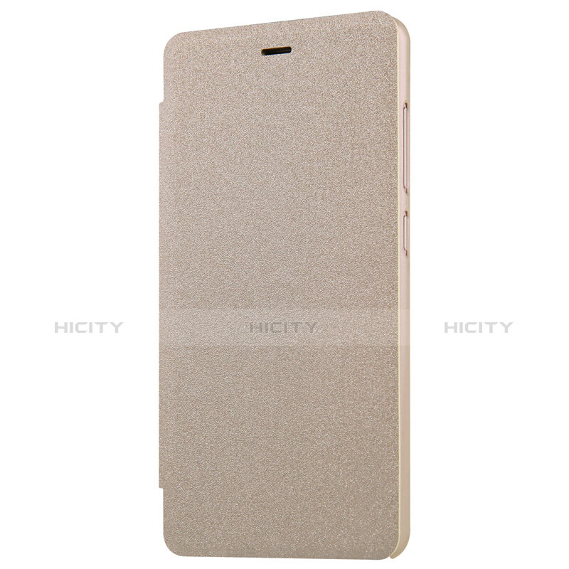 Cover Portafoglio In Pelle con Supporto per Xiaomi Redmi 3S Oro