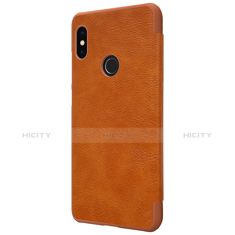 Cover Portafoglio In Pelle con Supporto per Xiaomi Redmi Note 5 AI Dual Camera Marrone