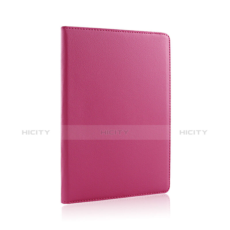 Cover Portafoglio In Pelle con Supporto Rotazione per Apple iPad Air 2 Rosa Caldo