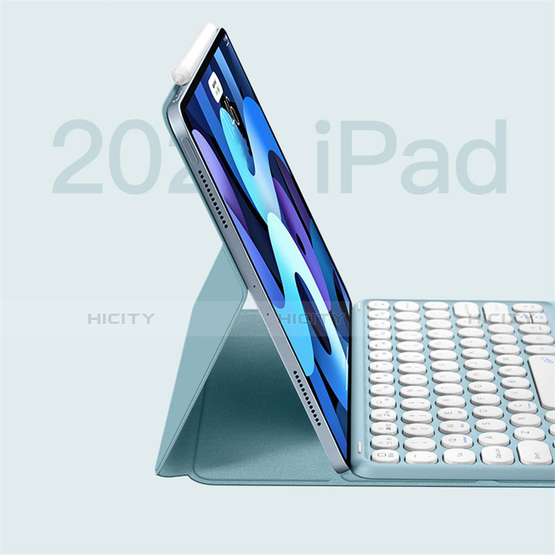 Cover Portafoglio In Pelle con Tastiera K01 per Apple iPad Air 4 10.9 (2020)