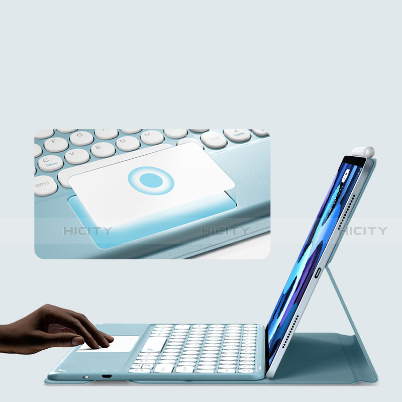 Cover Portafoglio In Pelle con Tastiera K01 per Apple New iPad Air 10.9 (2020)