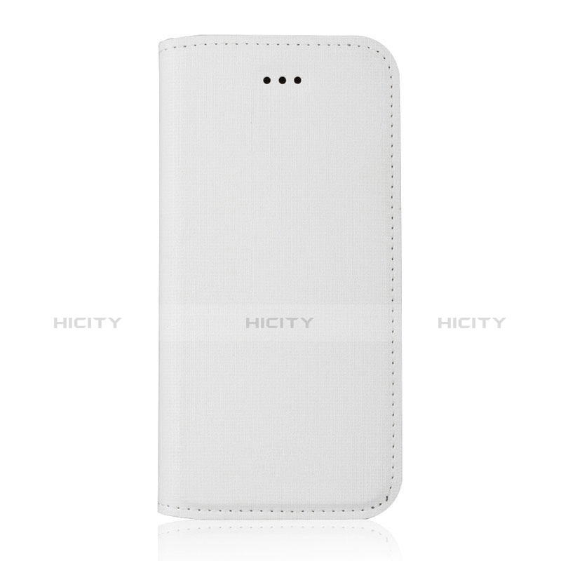 Cover Portafoglio In Pelle per Apple iPhone 5C Bianco