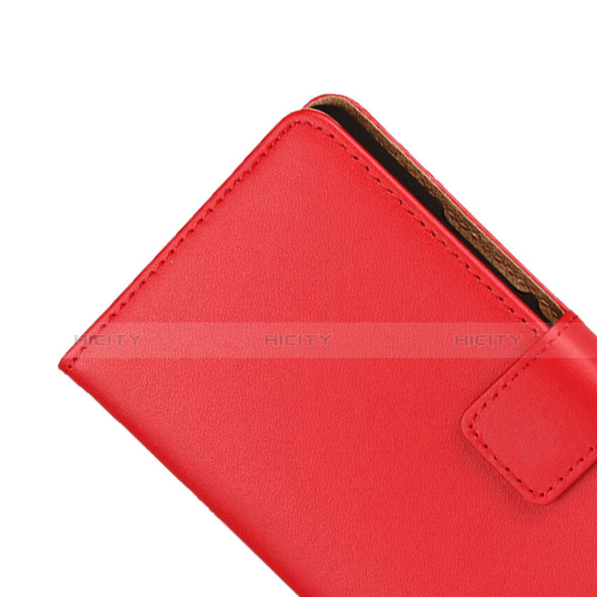 Cover Portafoglio In Pelle per Huawei P9 Lite Rosso