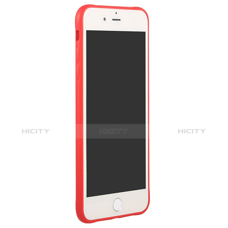 Cover Silicone Morbida Lucido C01 per Apple iPhone 7 Rosso