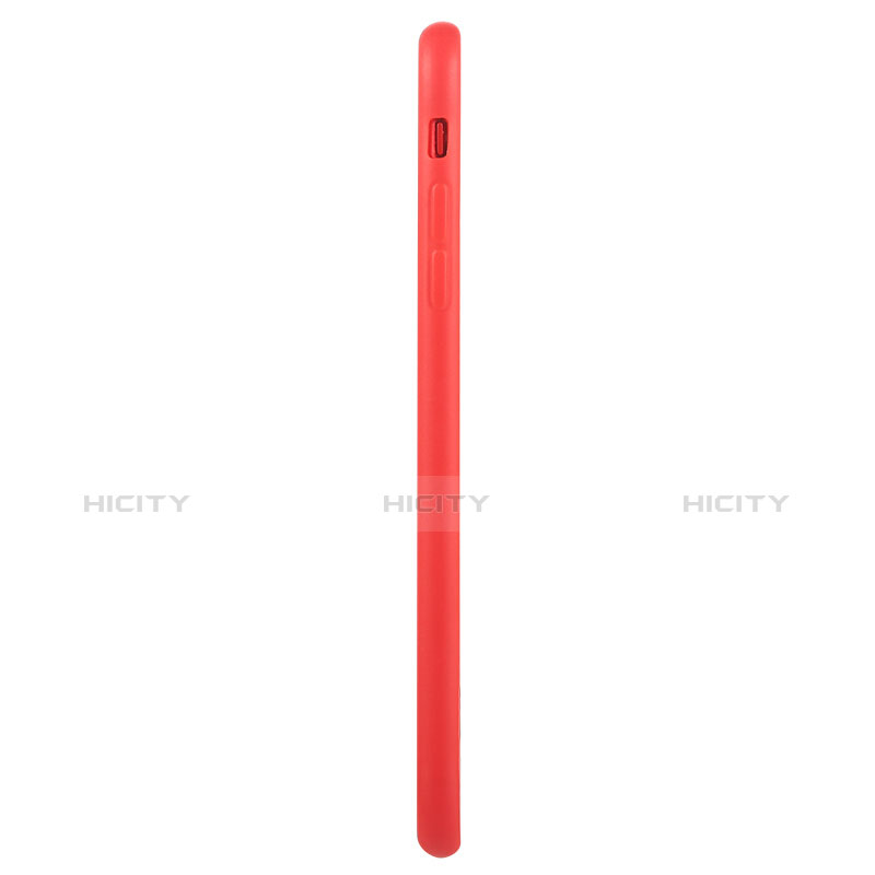 Cover Silicone Morbida Lucido C01 per Apple iPhone 7 Rosso