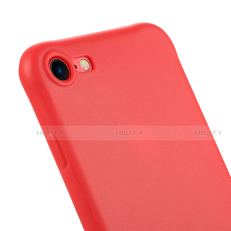 Cover Silicone Morbida Lucido C01 per Apple iPhone SE (2020) Rosso