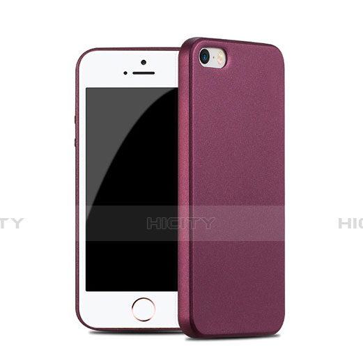 Cover Silicone Morbida Lucido per Apple iPhone 5 Rosso