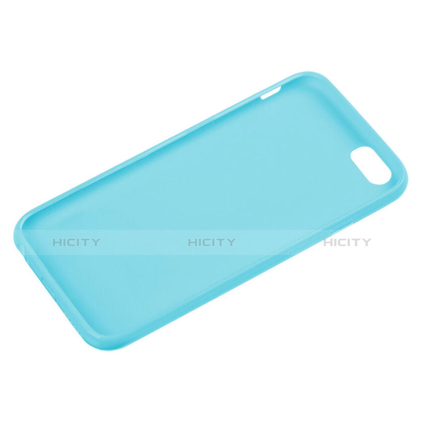 Cover Silicone Morbida Lucido per Apple iPhone 6S Cielo Blu