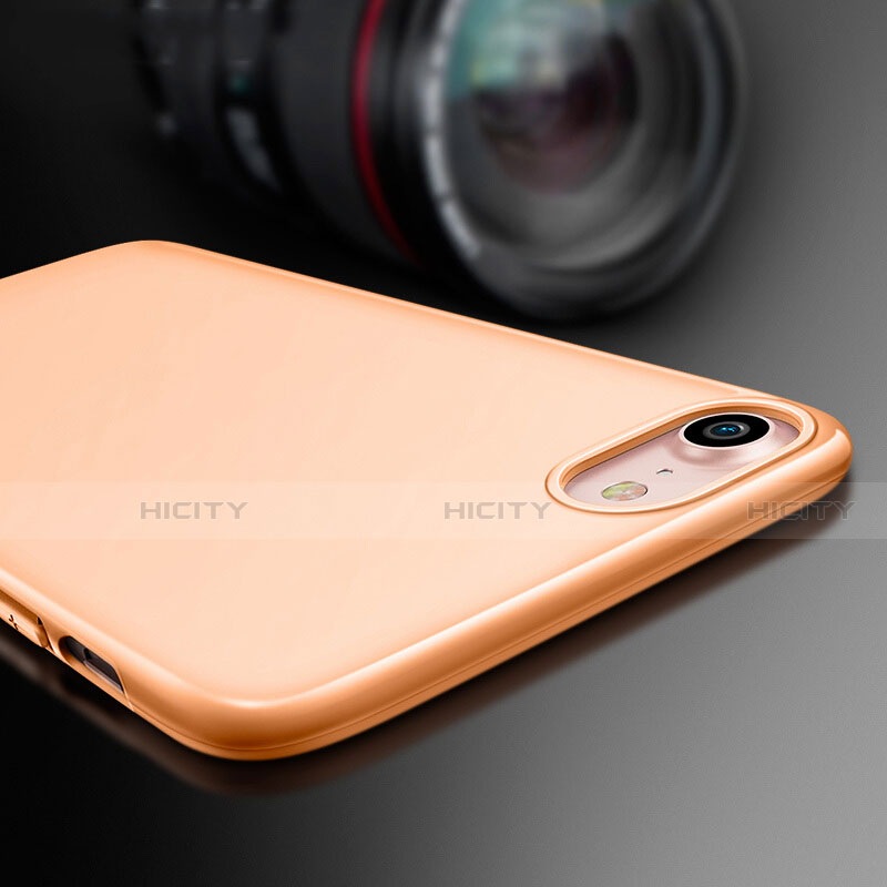 Cover Silicone Morbida Lucido per Apple iPhone SE3 2022 Arancione
