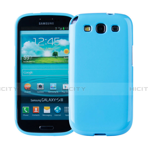 Cover Silicone Morbida Lucido per Samsung Galaxy S3 4G i9305 Blu