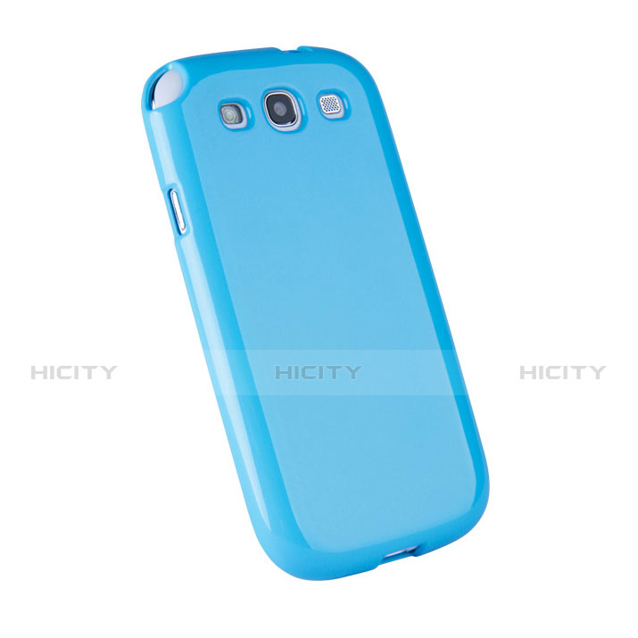 Cover Silicone Morbida Lucido per Samsung Galaxy S3 III i9305 Neo Blu